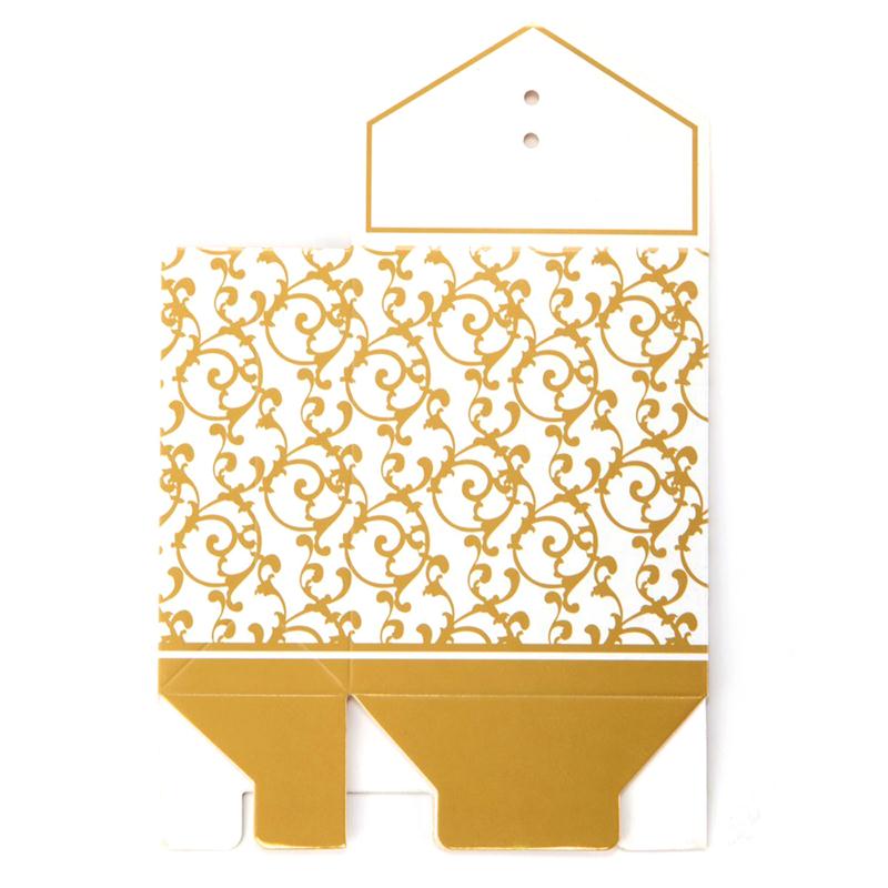 Gold Wedding Favor Envelope Bag with Ribbon (50 Pcs)
