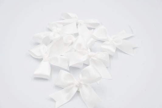 Satin Bows - 7/8" Ribbon - Pre-made - 12 Piece