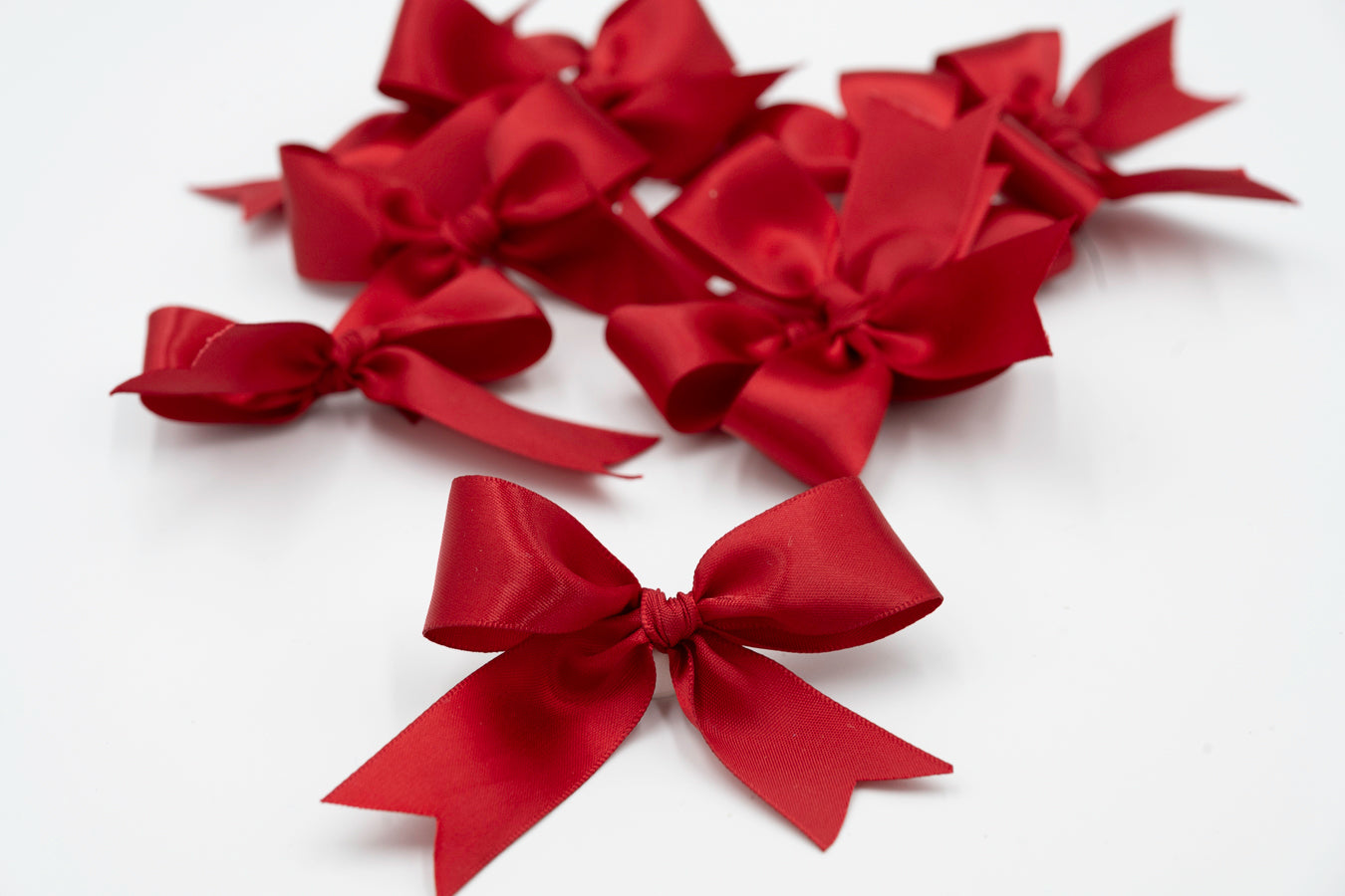 Satin Bows - 7/8" Ribbon - Pre-made - 12 Piece