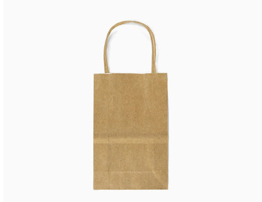 12 pcs- Solid Brown Color Kraft Bag 5" x 8.25"