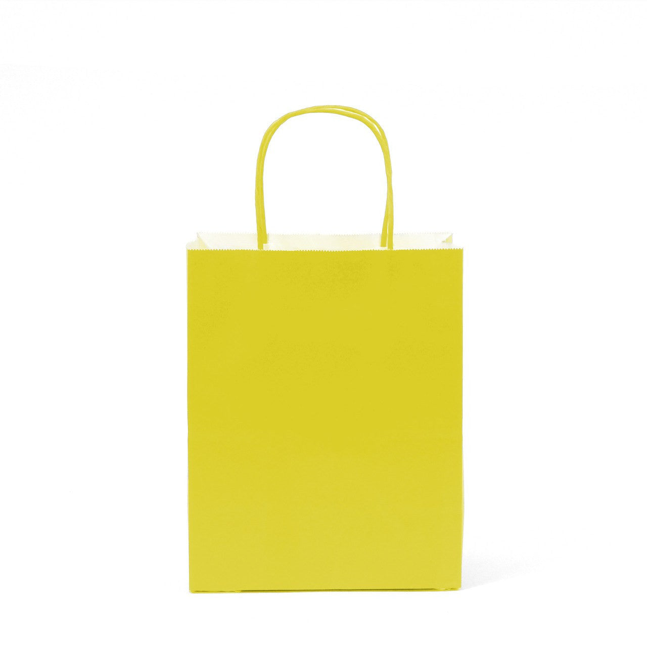 12 pcs- Solid Yellow Color Kraft Bag 8" x 10"