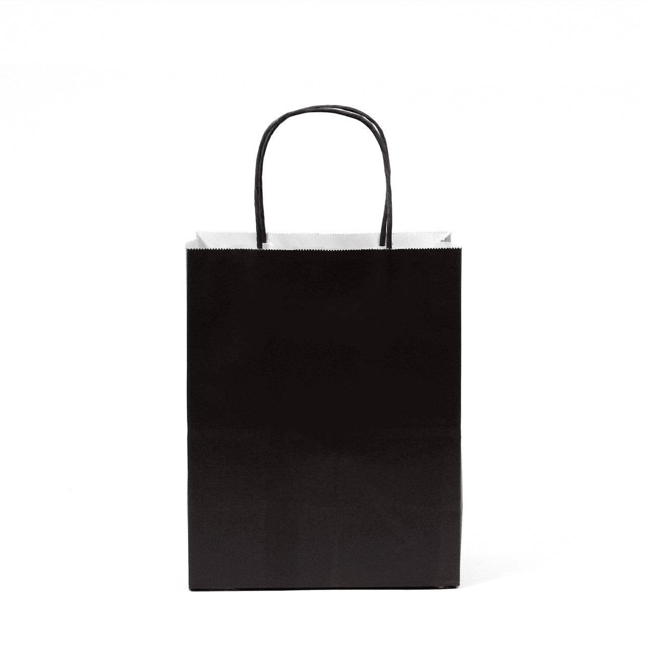 12 pcs- Solid Black Color Kraft Bag 8" x 10"