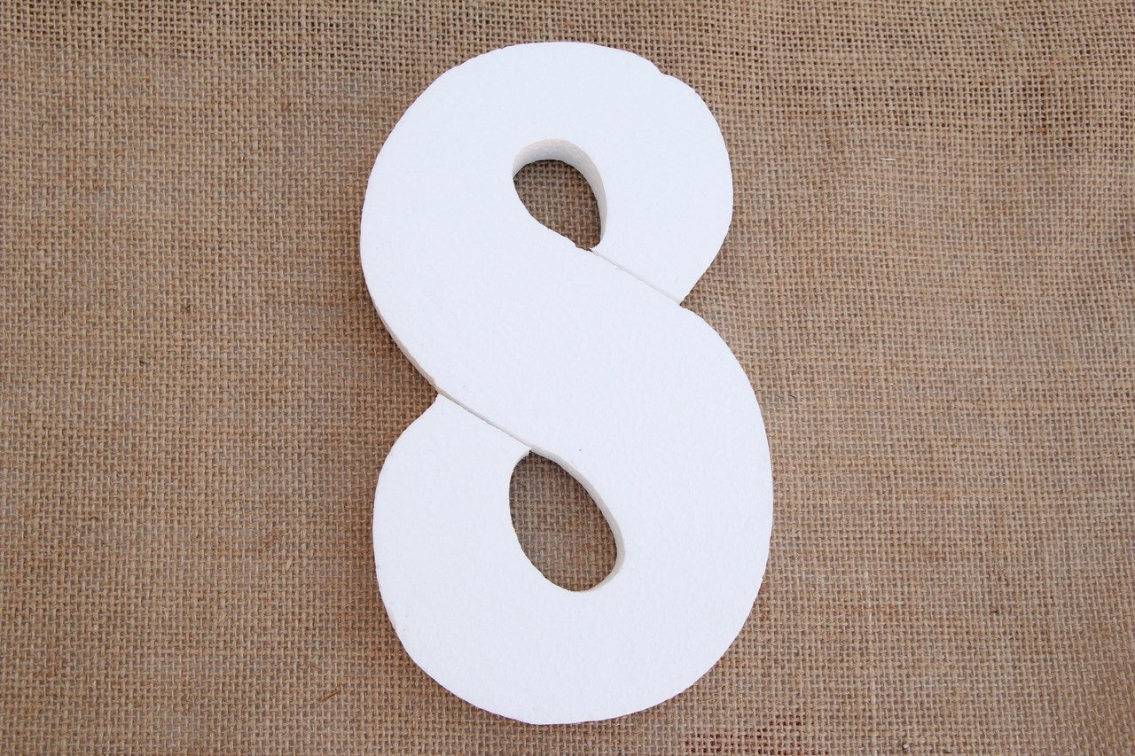 8" Foam Numbers (0 thru 9) - Americasfavors