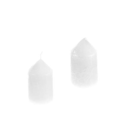 1 pc-2" x 3.5" White Dome Shaped Unscented Pillar Candle
