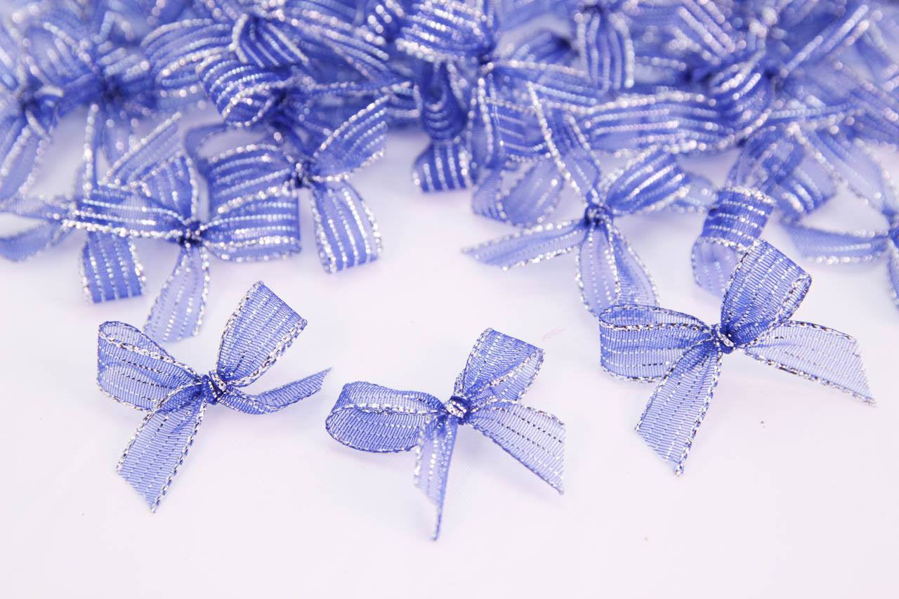 Premade Transparent Sparkling Bow (24 pieces) - Americasfavors