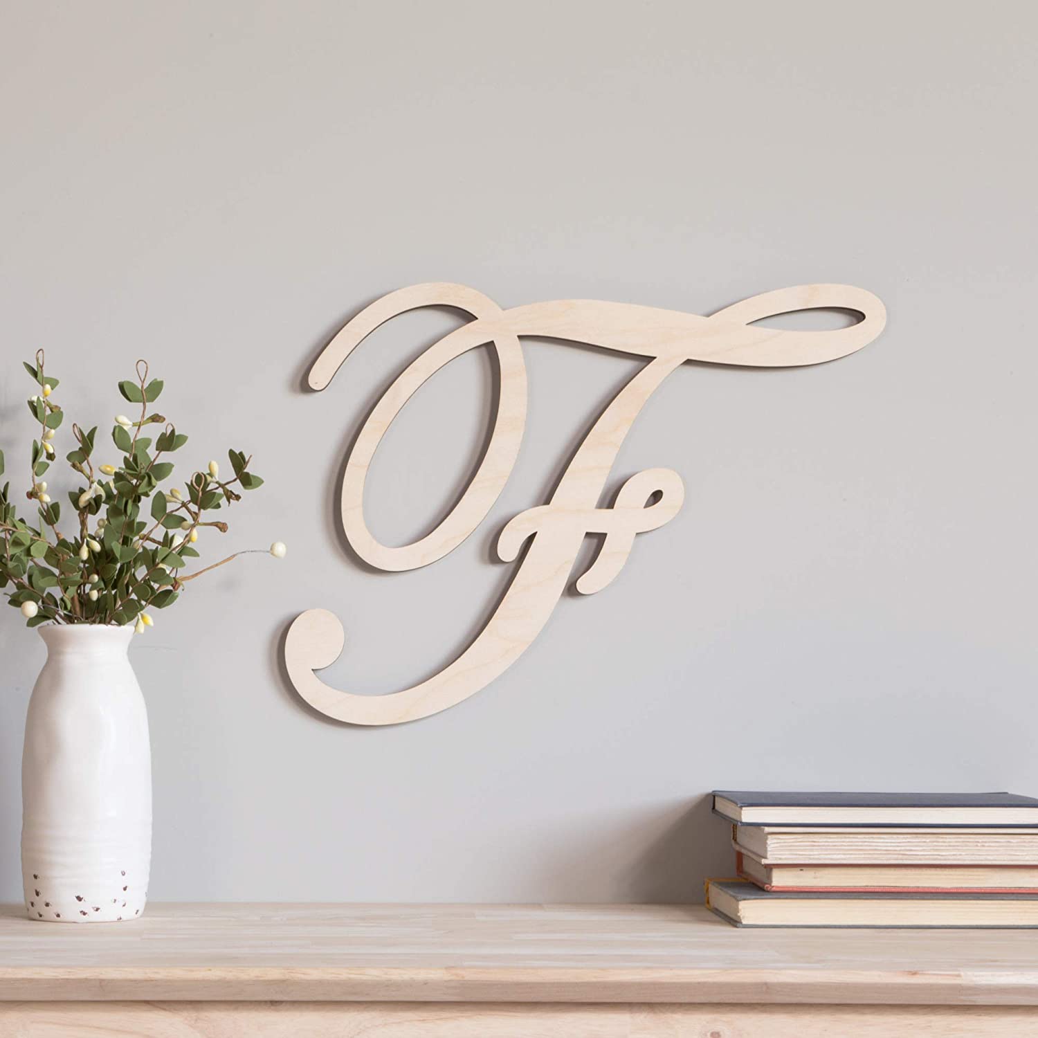 Custom Wooden Letters Script Wood Letters for Wall Decor 