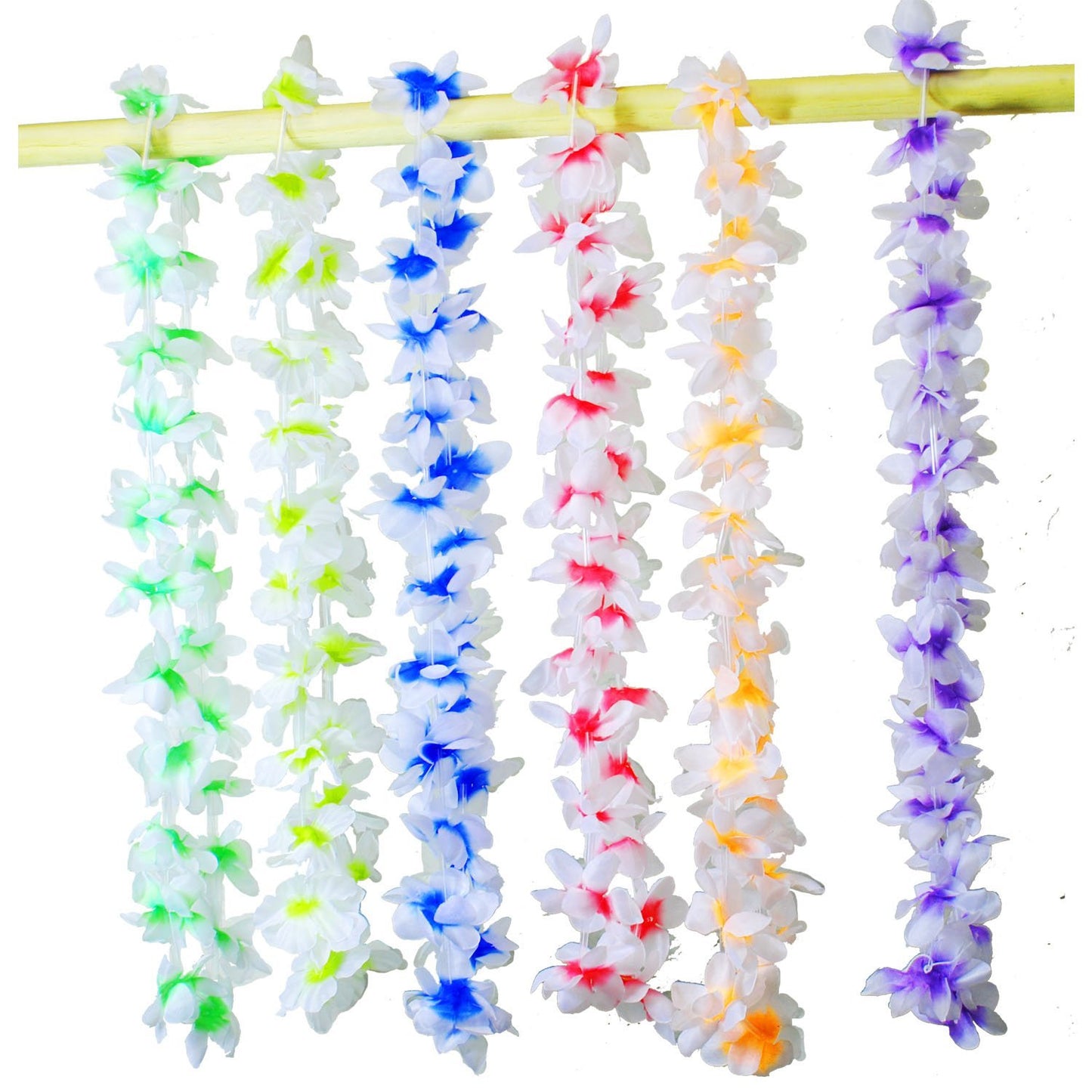 36 Hawaiian/Tropica/Luau Flower Leis