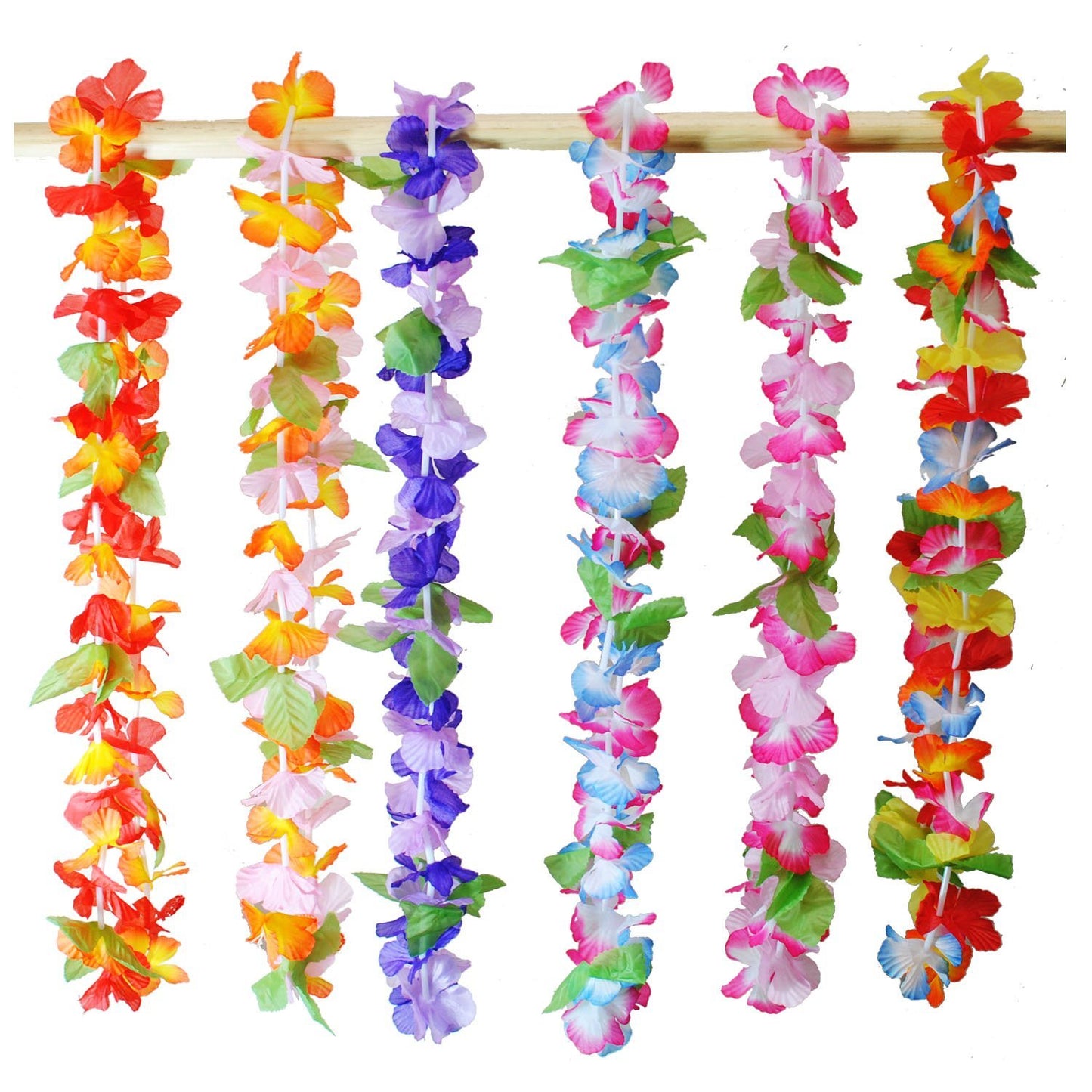 36 Hawaiian/Tropica/Luau Flower Leis