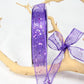 25 yards- Purple Glitter Wire Ribbon 5/8"