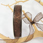 25 yards- Brown Glitter Wire Ribbon 5/8"