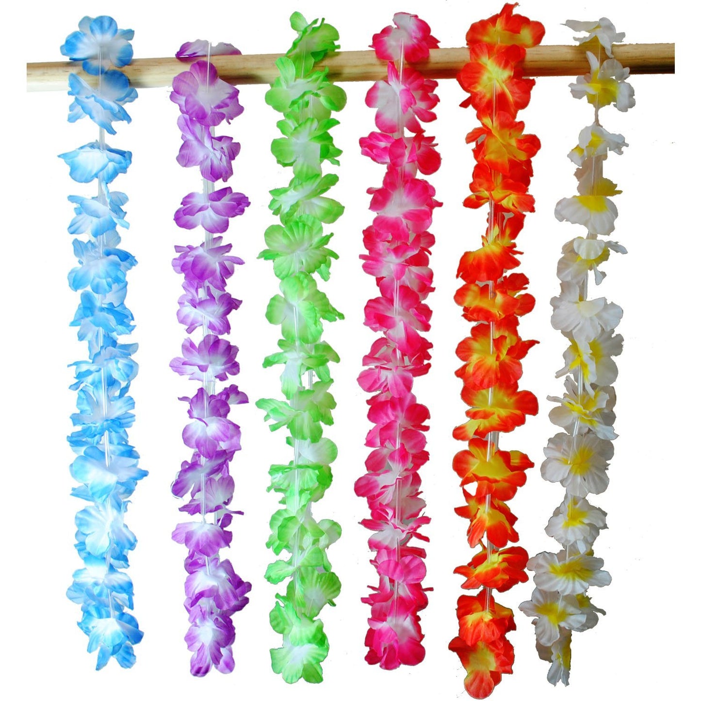 36 Hawaiian/Tropica/Luau Flower Leis