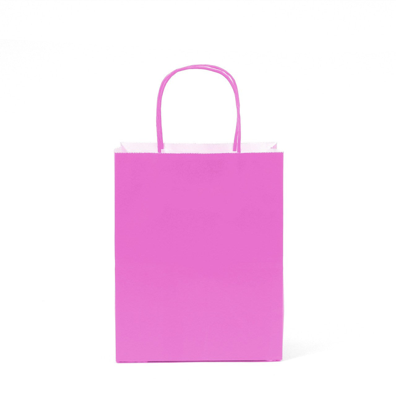 12 pcs- Solid Hot Pink Color Kraft Bag 8" x 10"