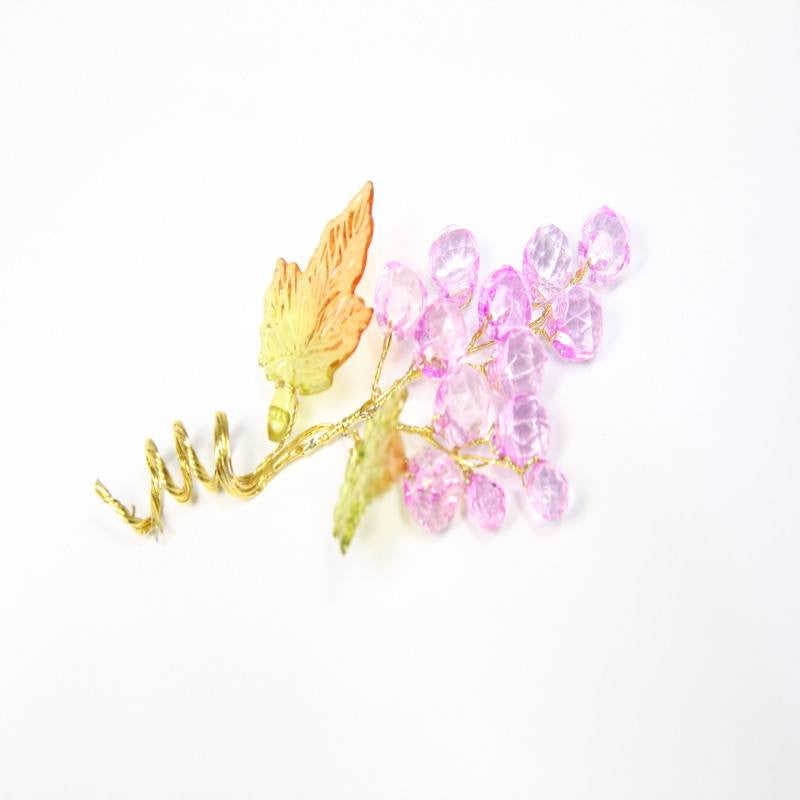 12 pcs- Acrylic Grape Floral