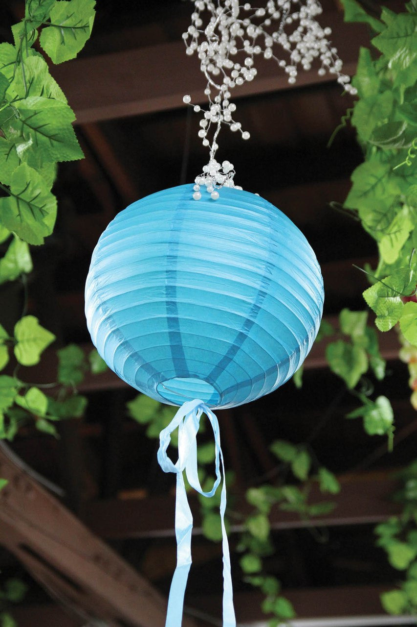 12 and 14 Paper Lanterns with Metal Frame