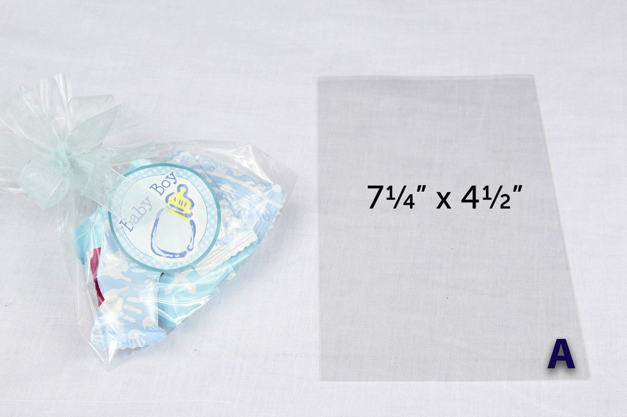 100 pcs- Clear Plastic favor bags