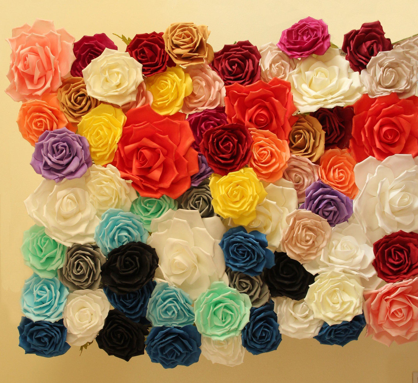 10", 14" & 18" Rose Foam Flowers (Multiple Colors) (1 piece)