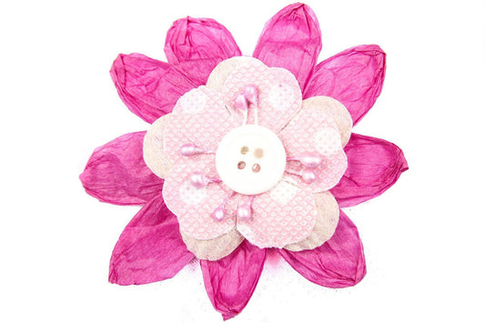 6 pcs- Fuchsia Daisy Flower