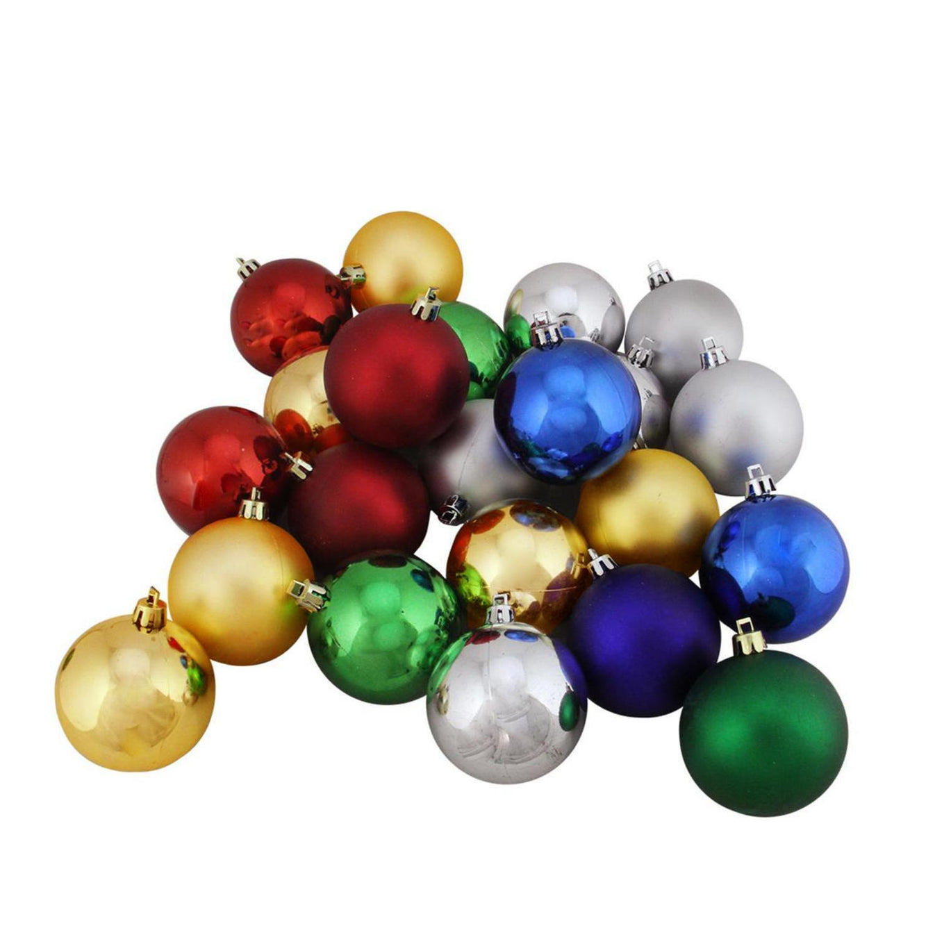 Christmas Glass Ball Ornaments Assorted (12 Ornaments) Americasfavors