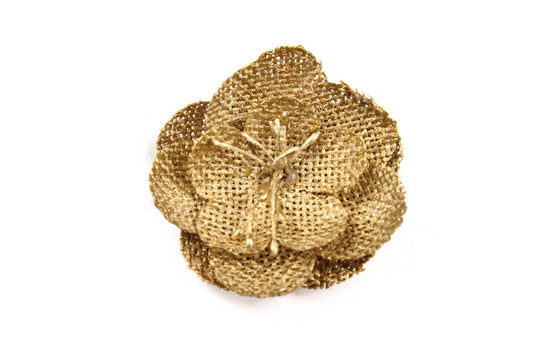 6 pcs- Gold Flower Blossom F9503-6