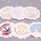 12 piece - 1.75" Paper Cloud Die-cuts (Glossy) - Multi-Use - Tags