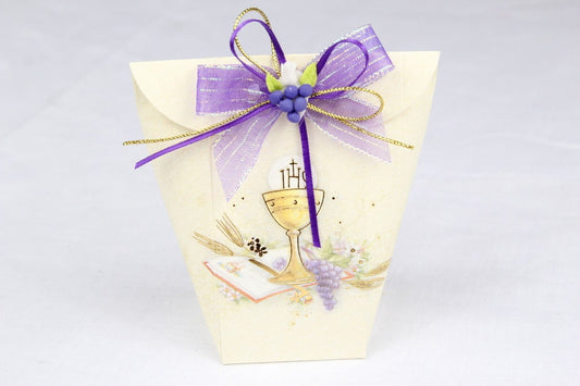 12 pcs-Communion Wine & Grape Envelope Box
