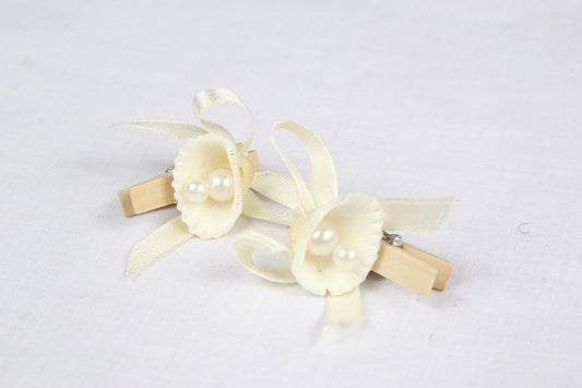6 pcs-Tulip Pearl Clip