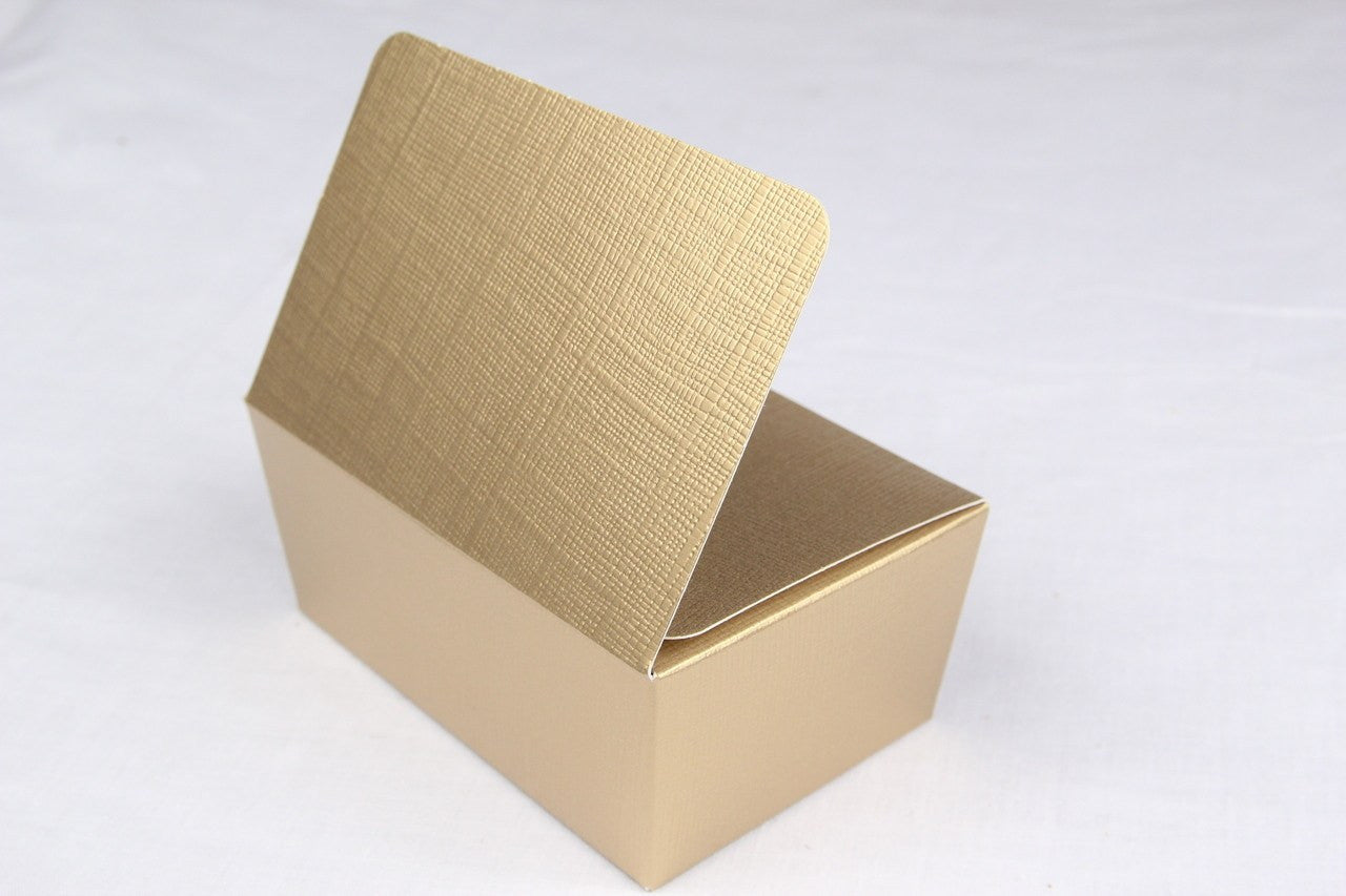 12 pcs-Italian Gold & Silver Rectangular Treat Boxes (3 Sizes)