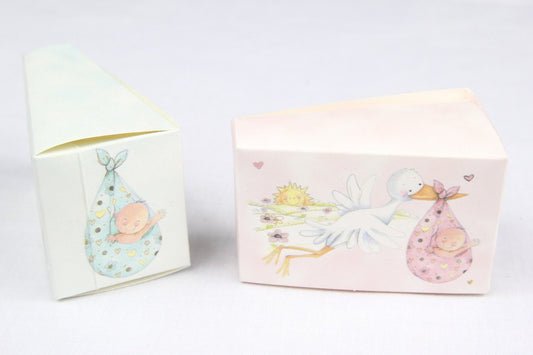 12 pcs-Stork Cake Box
