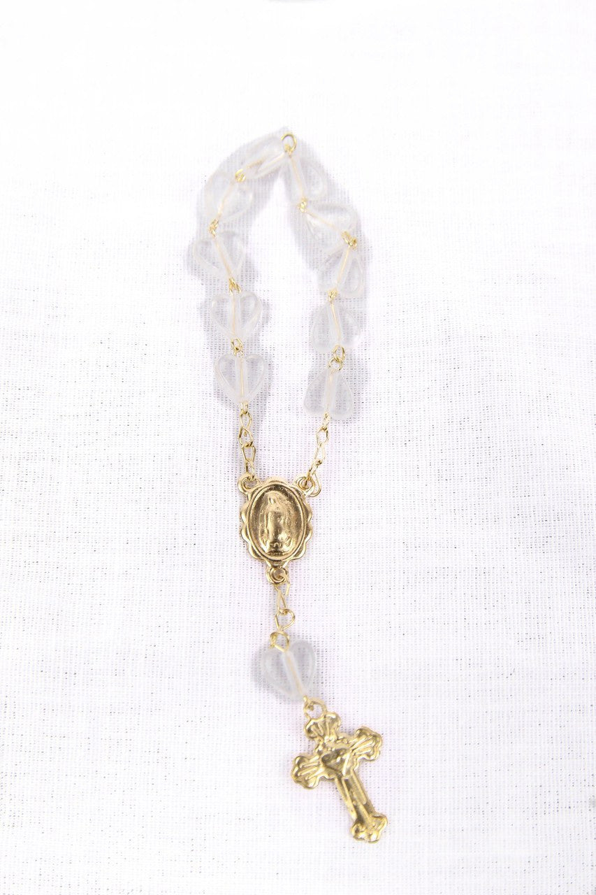 12 PCS - Mini Plastic Rosaries