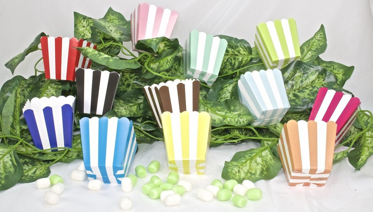 12 pcs- Mini Popcorn Favor Box