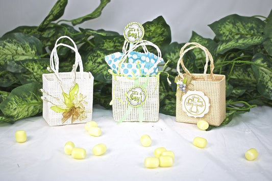 12 pcs-Large Square Tote Favor Bag