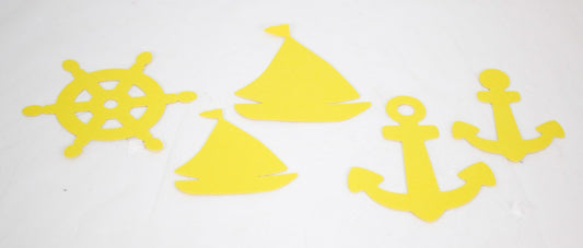 1 piece- Nautical Die-Cuts (Yellow)