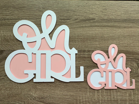 Oh Boy or Oh Girl Diecut