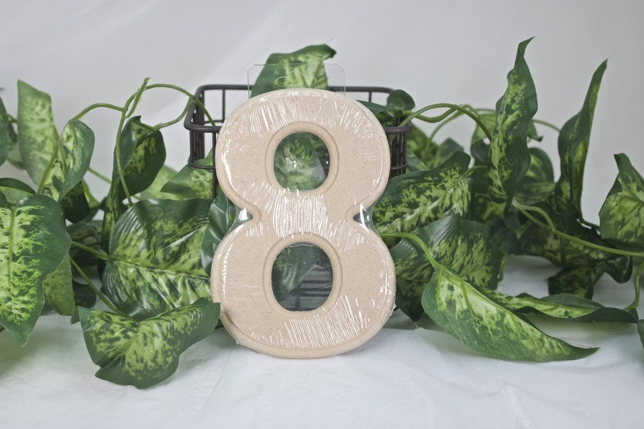 1pc- 6" Wooden Number "8"