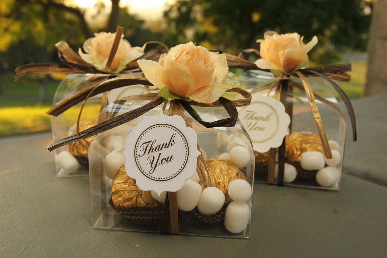 Clear Purse Boxes with Candy