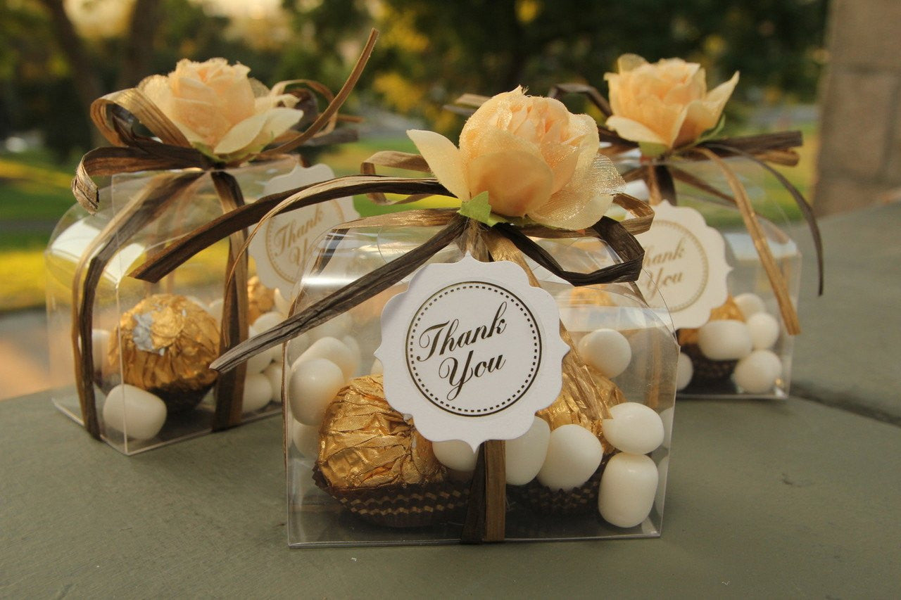 Clear Purse Boxes with Candy