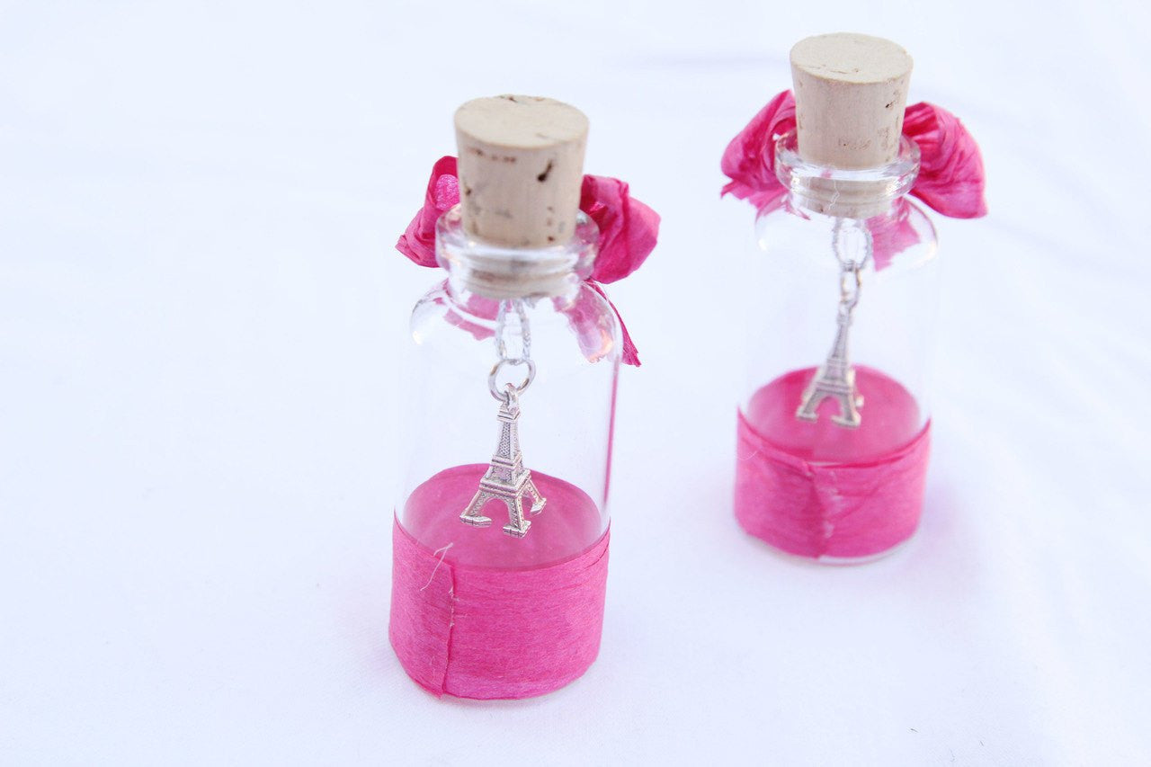 2.5" Quinceanera Glass Bottle with Large Cork