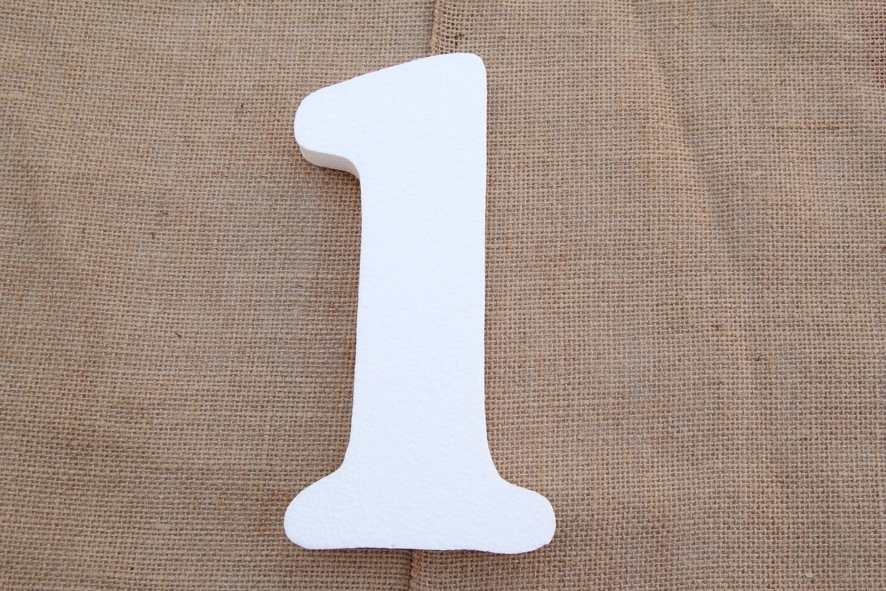 8" Foam Numbers (0 thru 9)