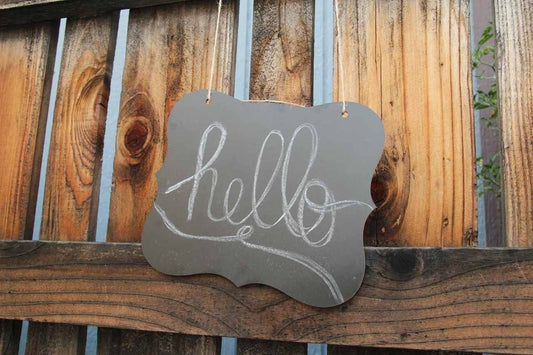 9" Hanging Chalkboard Sign
