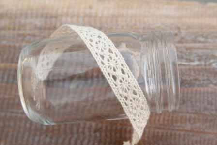 4 yards- 3/4" Ivory Wheel Pattern Lace