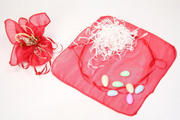 12 pcs-Organza Pouch with Satin Ribbon – Americasfavors