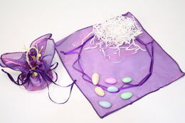 12 pcs-Organza Pouch with Satin Ribbon – Americasfavors