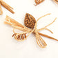 12 pcs-Wheat & Leaf Embellishment