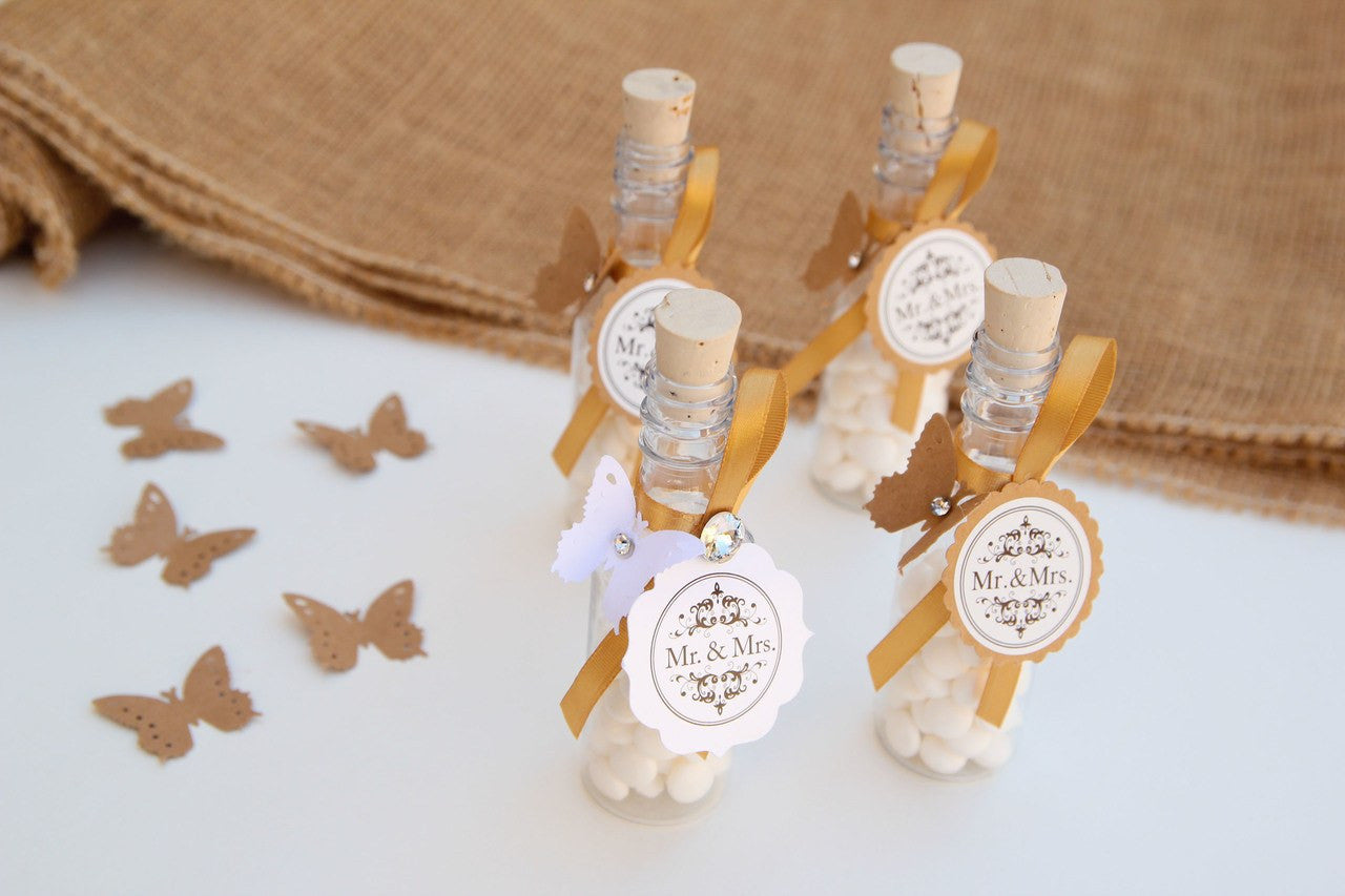 Mr & Mrs Butterfly Cork Bottle