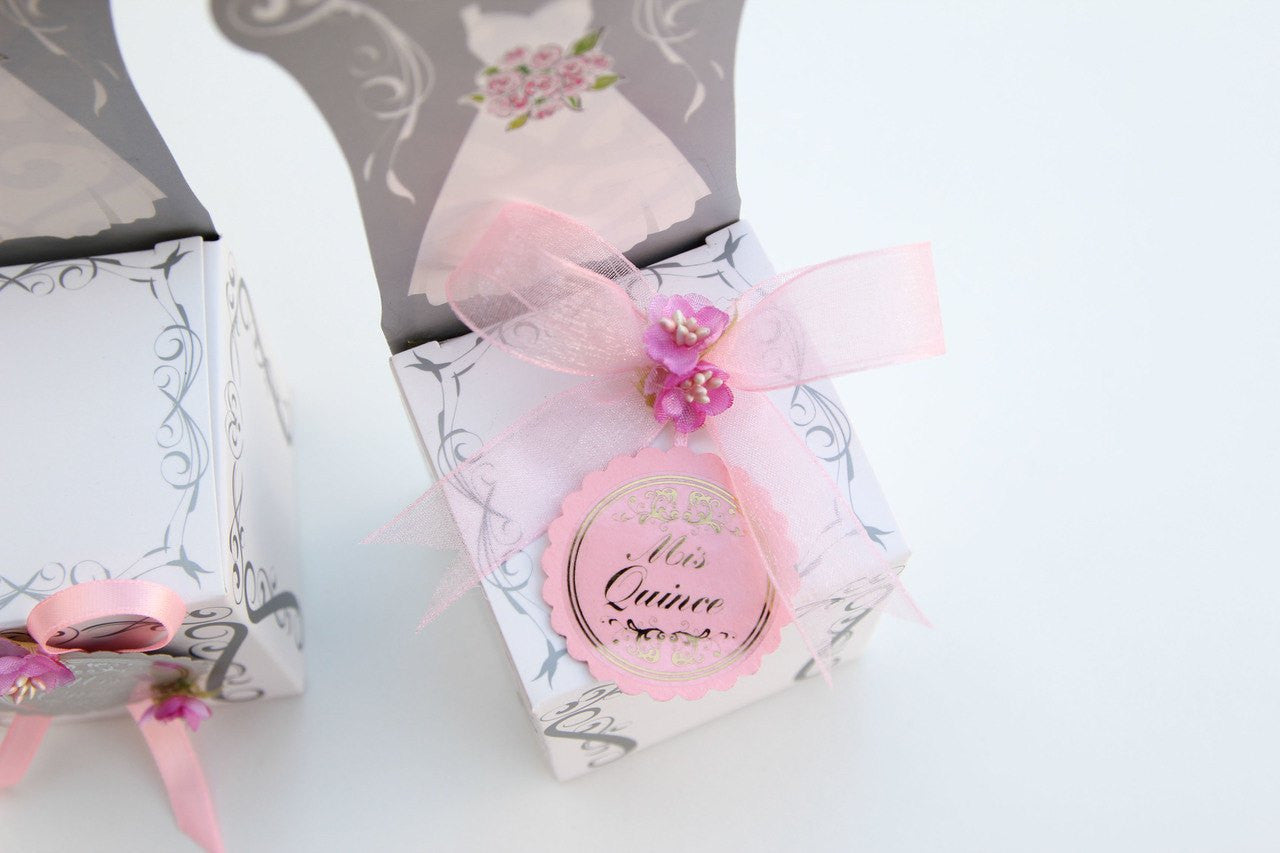 Mis Quinces Favor Chair Boxes (Suit & Dress)