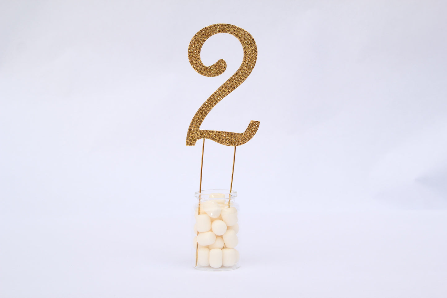 Gold Cake Topper Numbers (1 piece) - Americasfavors