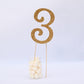 Gold Cake Topper Numbers (1 piece) - Americasfavors