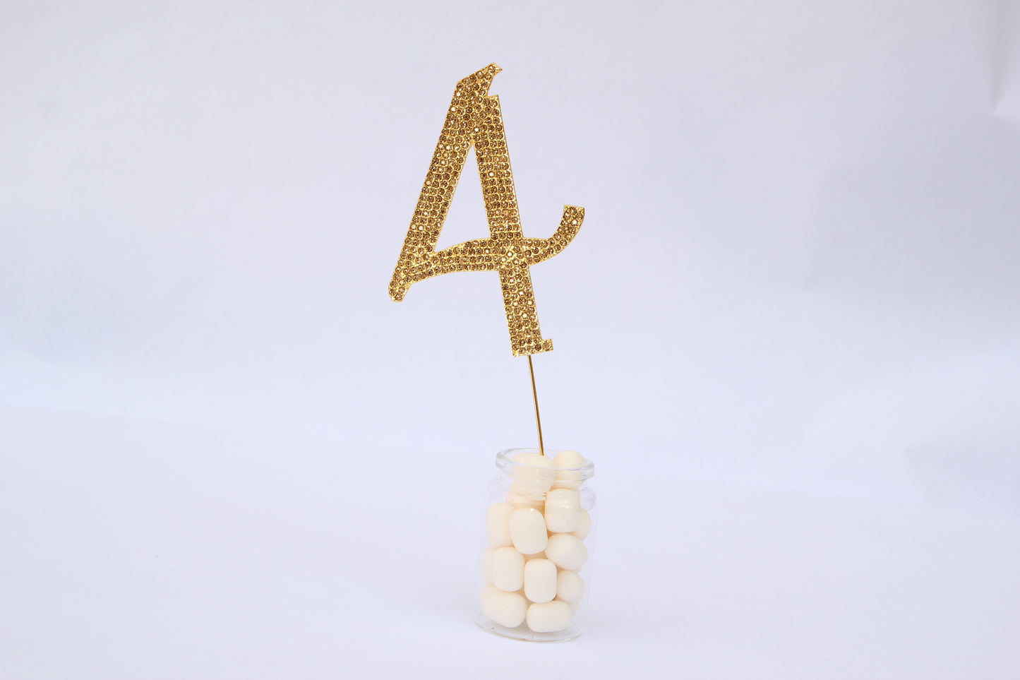 Gold Cake Topper Numbers (1 piece) - Americasfavors