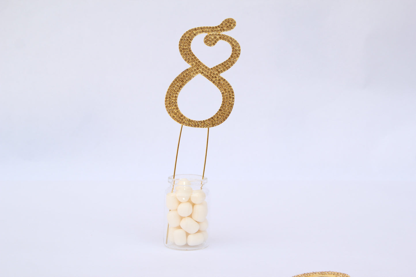 Gold Cake Topper Numbers (1 piece) - Americasfavors