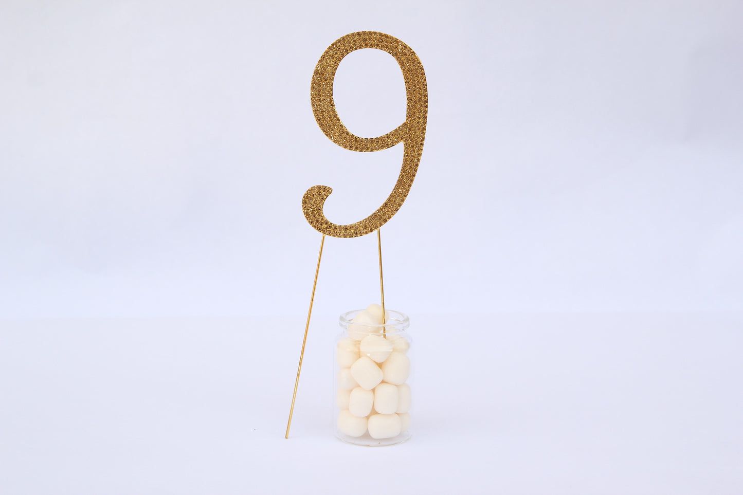 Gold Cake Topper Numbers (1 piece) - Americasfavors